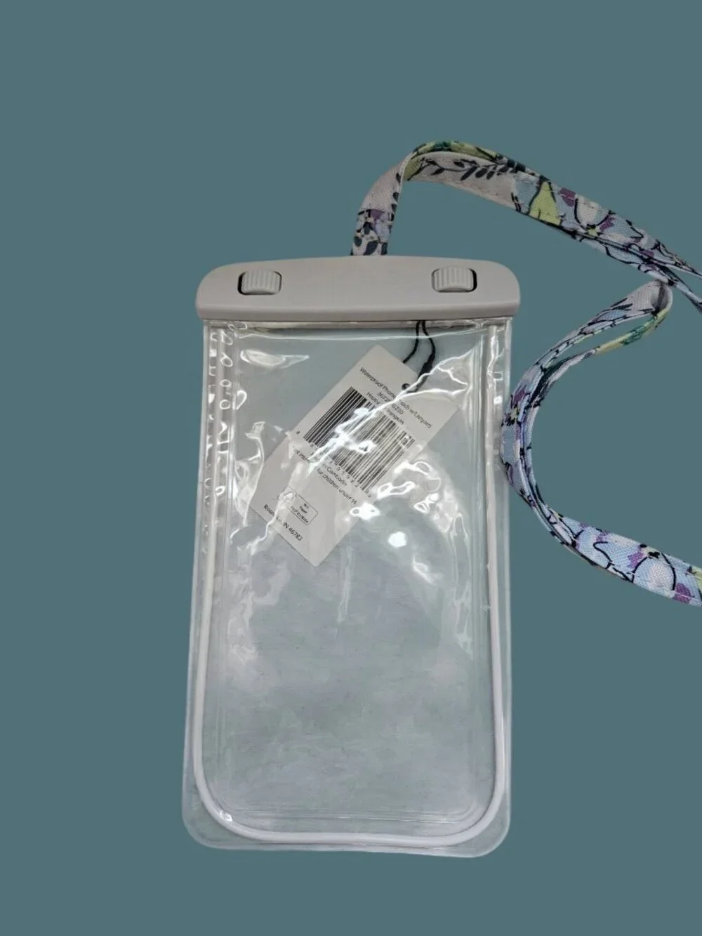 Vera Bradley Waterproof Phone Pouch With Lanyard -Happy Hydrangea